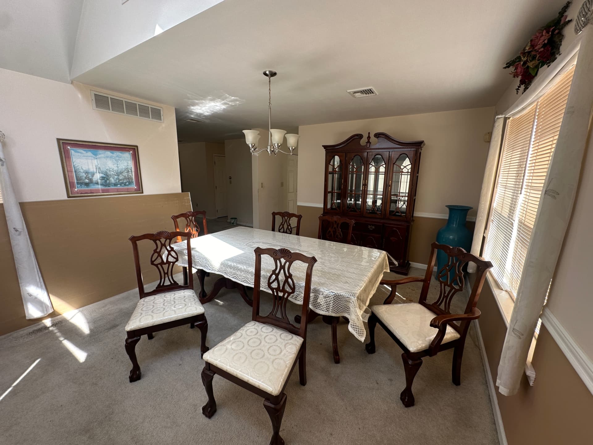 Second view of the dining room looking toward the hallway